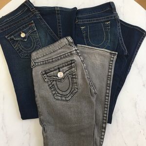 True Religion Denim Jeans set of 3